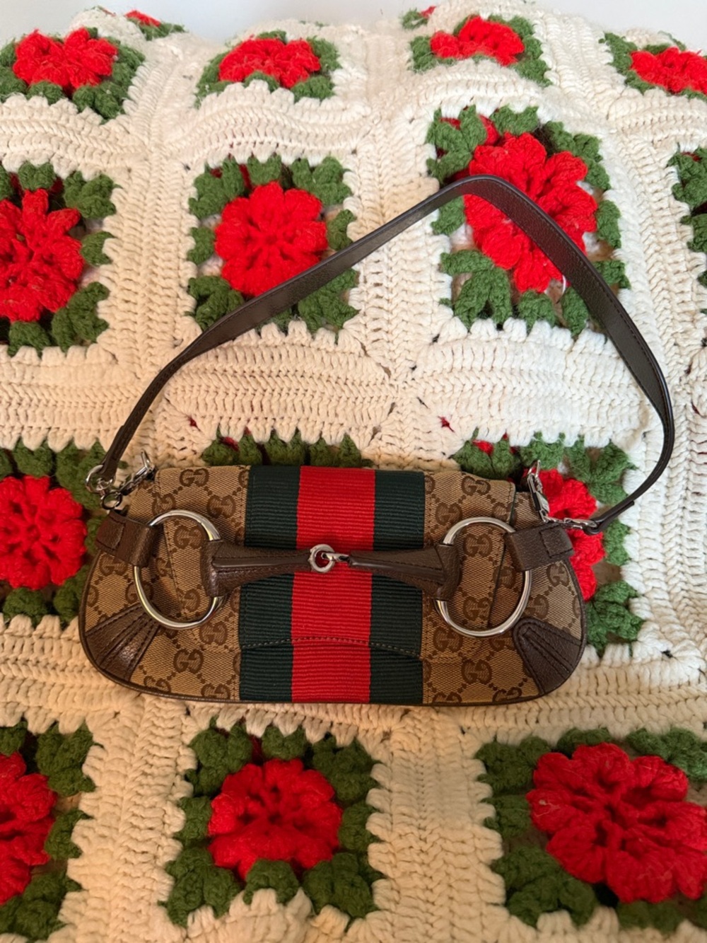 Inspired G horsebit shoulder bag